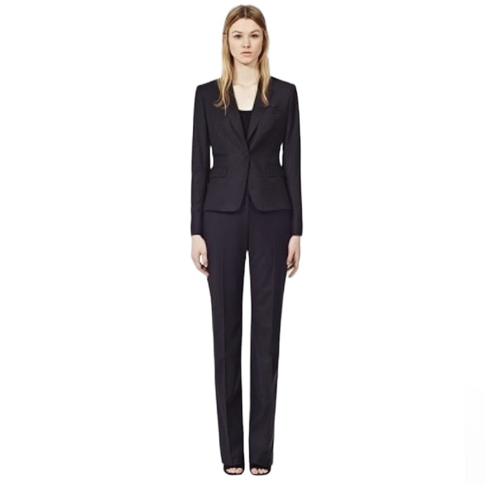 REISS Esther Jon Straight Leg Wool Suit Pants